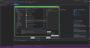 Tworzę nową solucję z nowym projektem "Class Library".