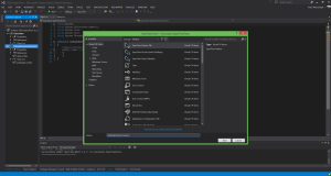 W "Solution Explorer" z menu podręcznego projektu "Calculator.SpecFlowTest" wybieram "Add New Item" oraz wybieram "Spec Flow Feature File", oraz nadaję nazwę: "AddingNumbers.feature".