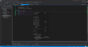 Klikając w menu kontekstowym opcję: "Run SpecFlow Scenarios" odpalam testy.